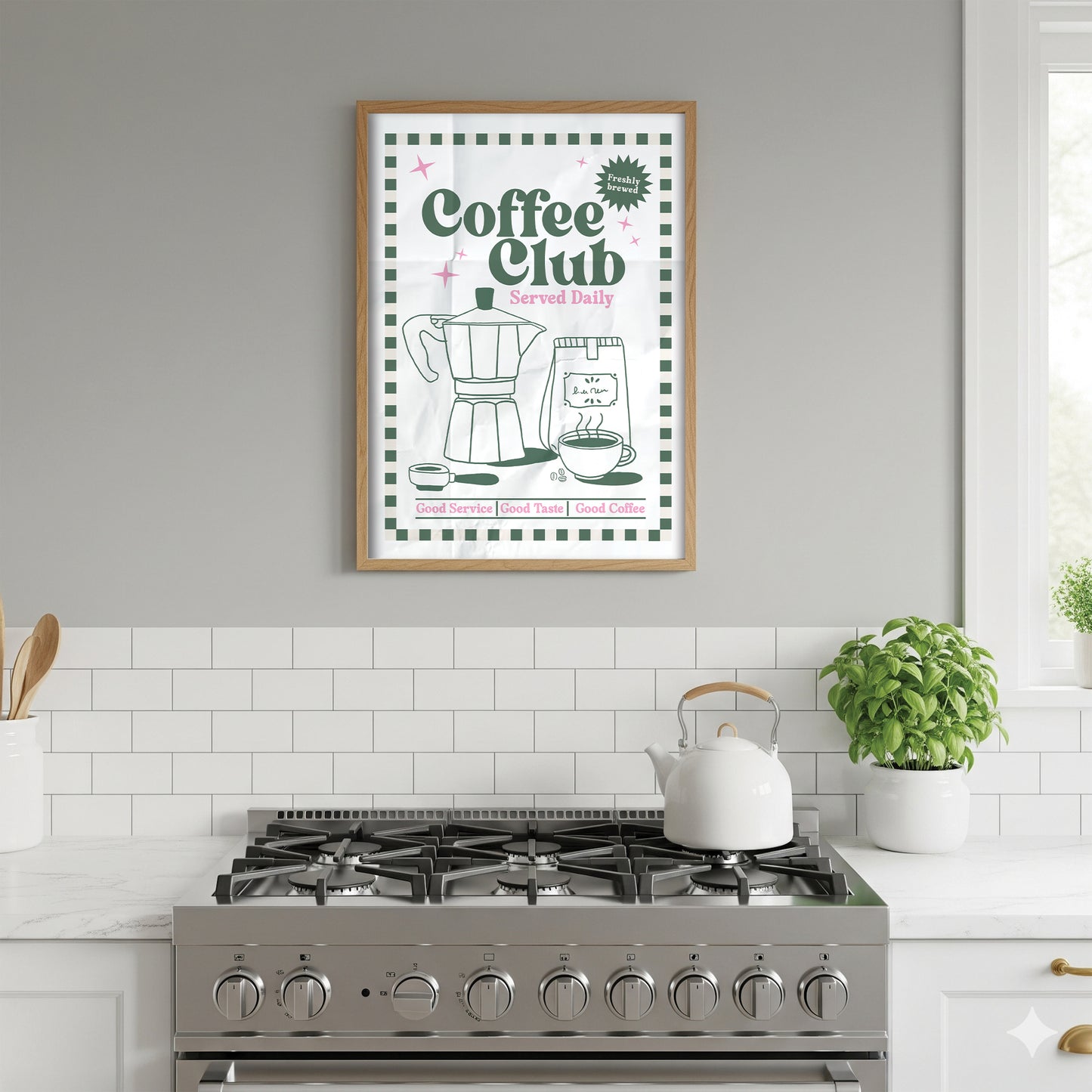 Retro - Coffee Club Print