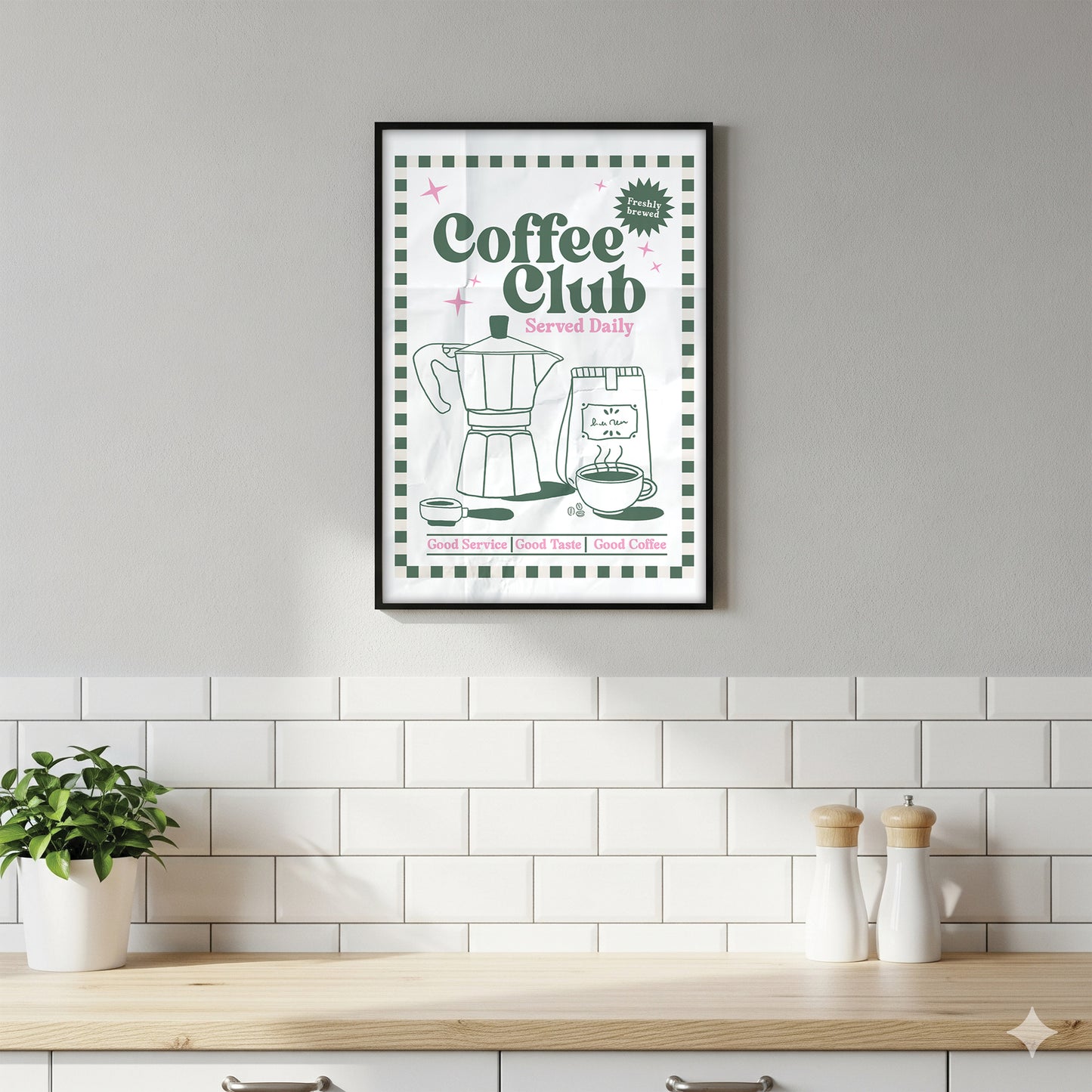 Retro - Coffee Club Print