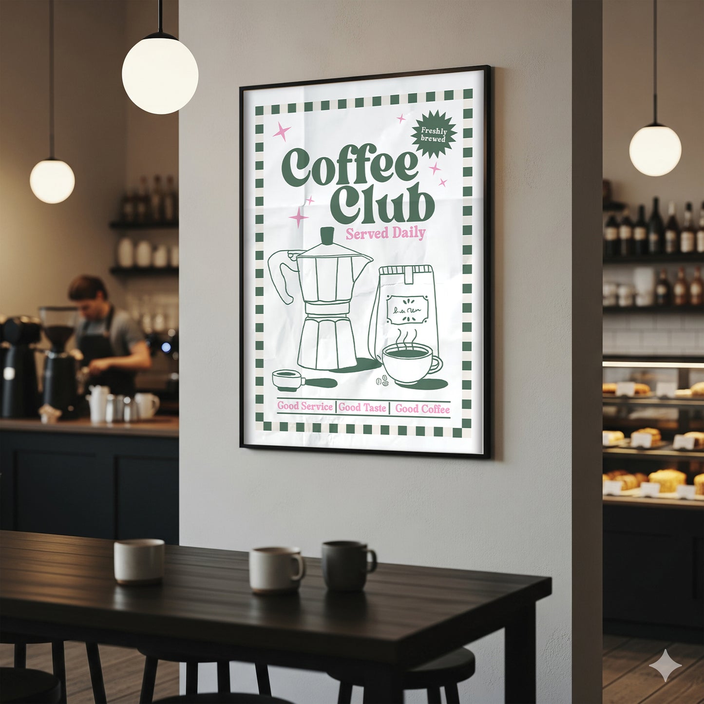 Retro - Coffee Club Print