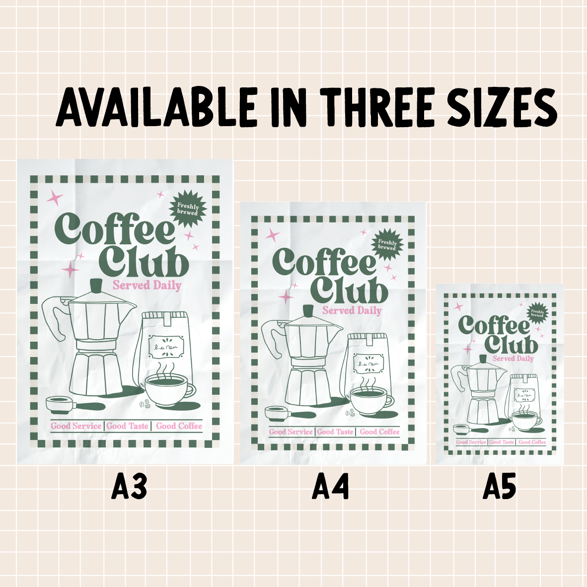 Retro - Coffee Club Print