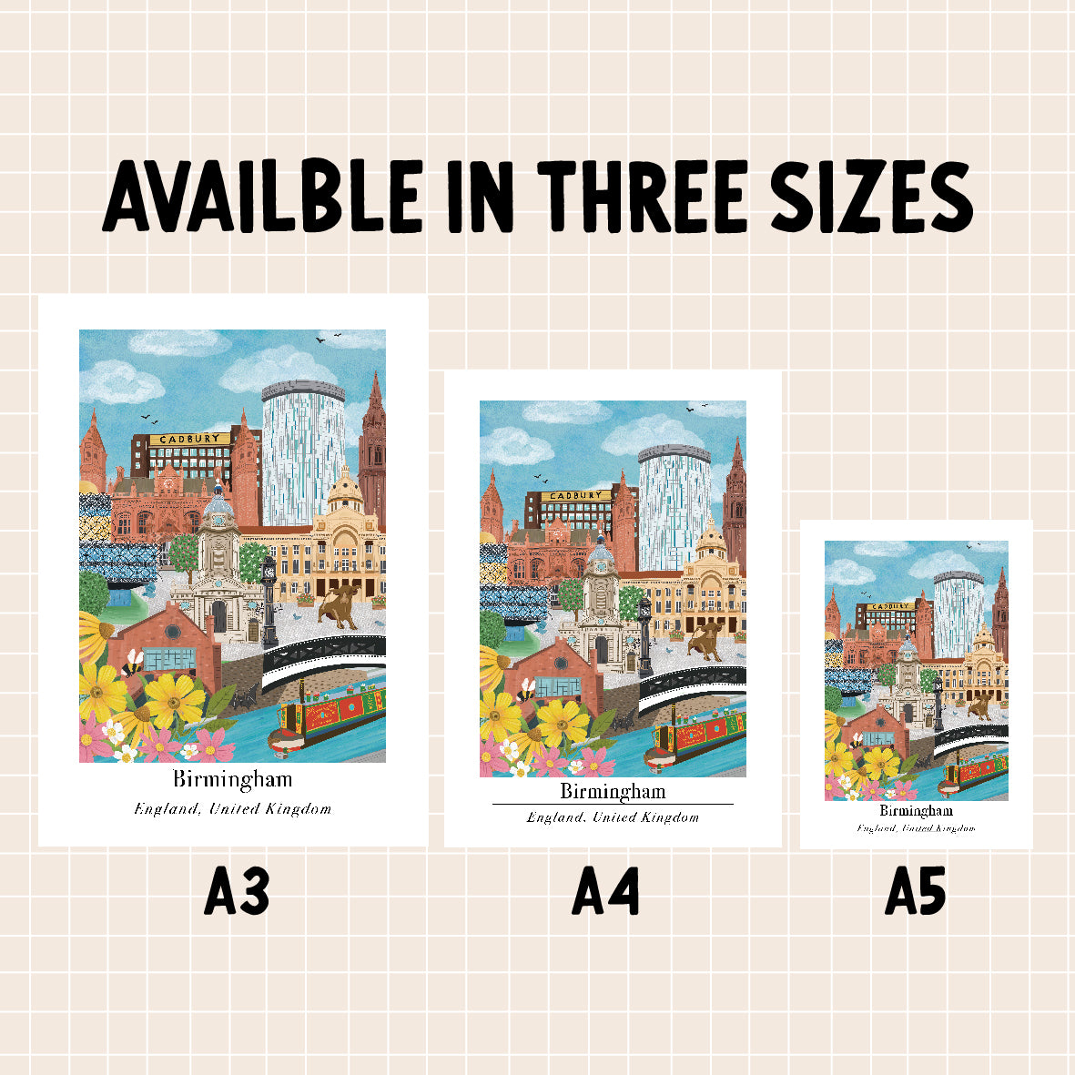 Birmingham - Destination Collection (A4, A5, A3)