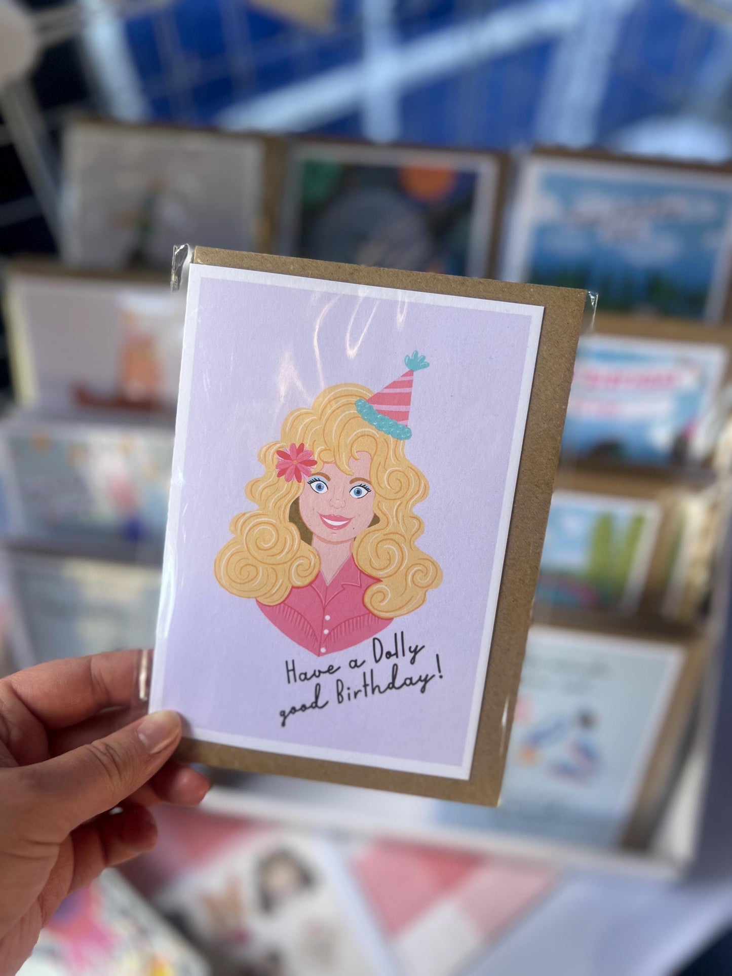 Have a dolly good birthday- A6 Greetings Card