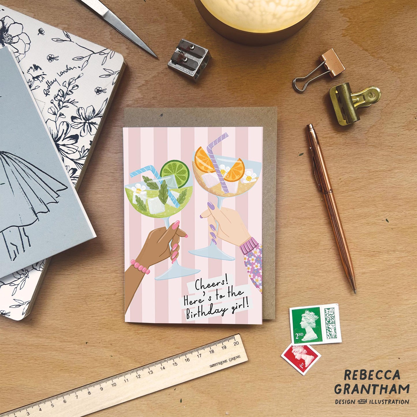 Cheers! A6 Greetings Card