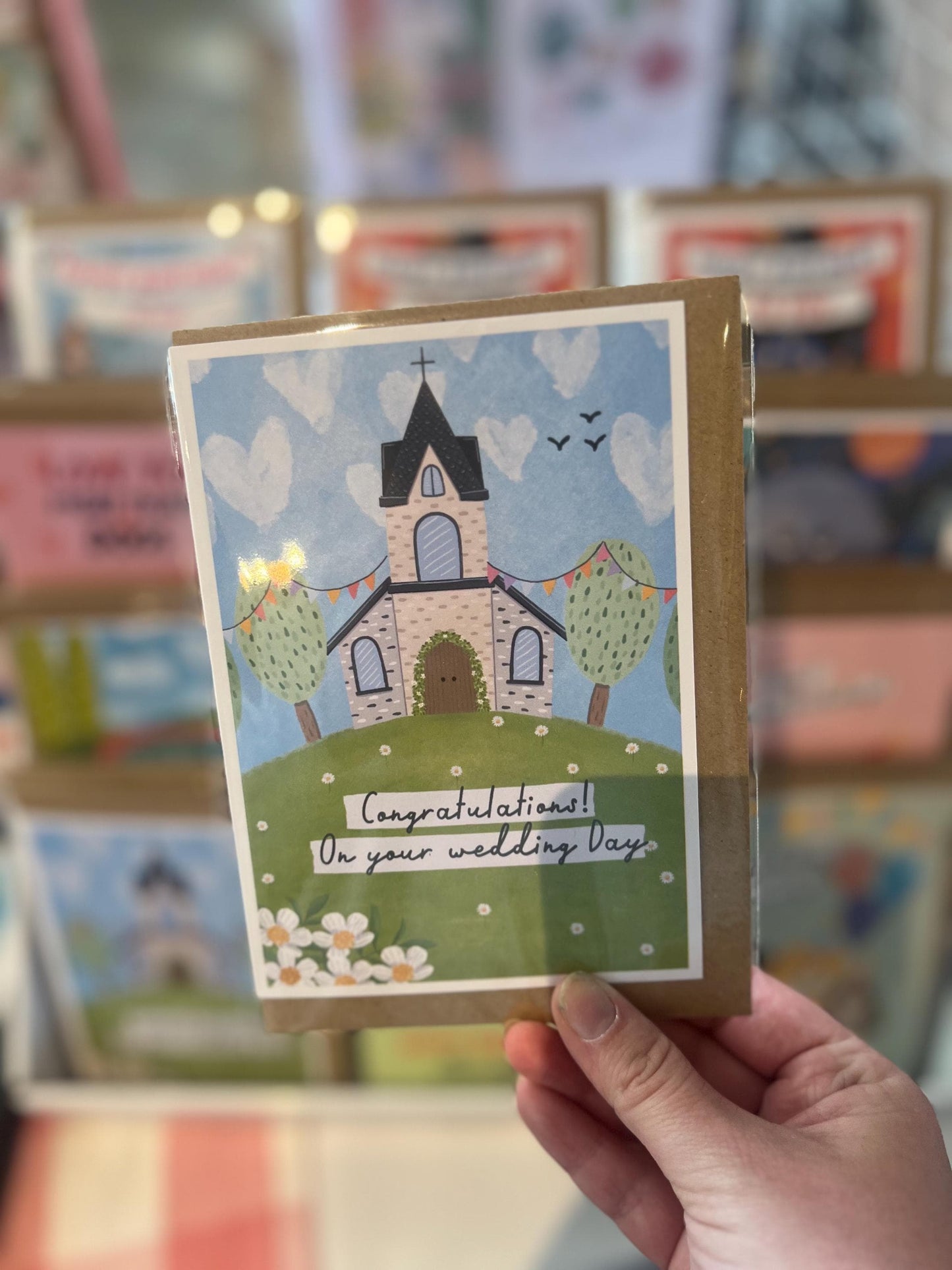 Congratulations on your wedding day A6 Card