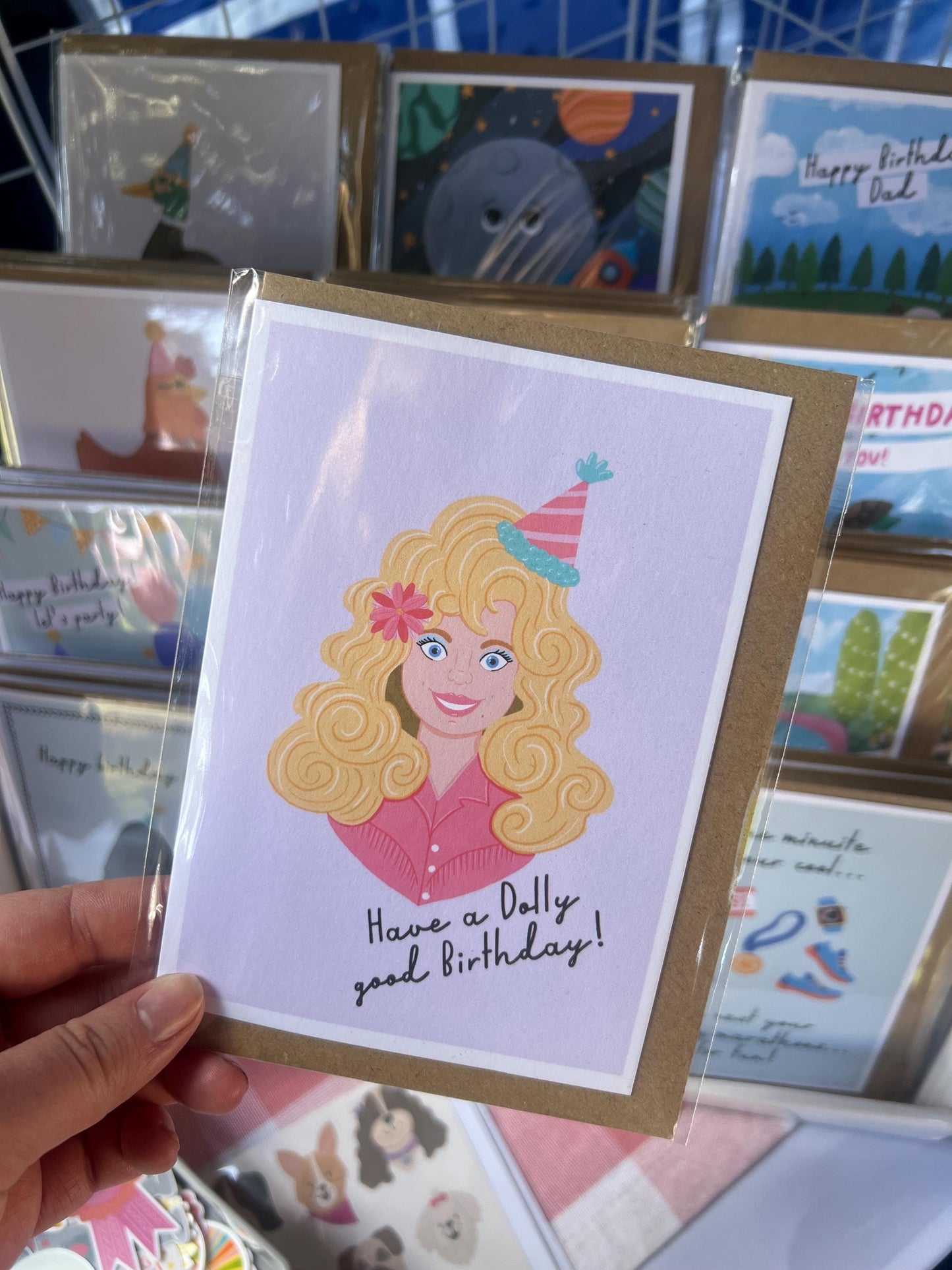 Have a dolly good birthday- A6 Greetings Card