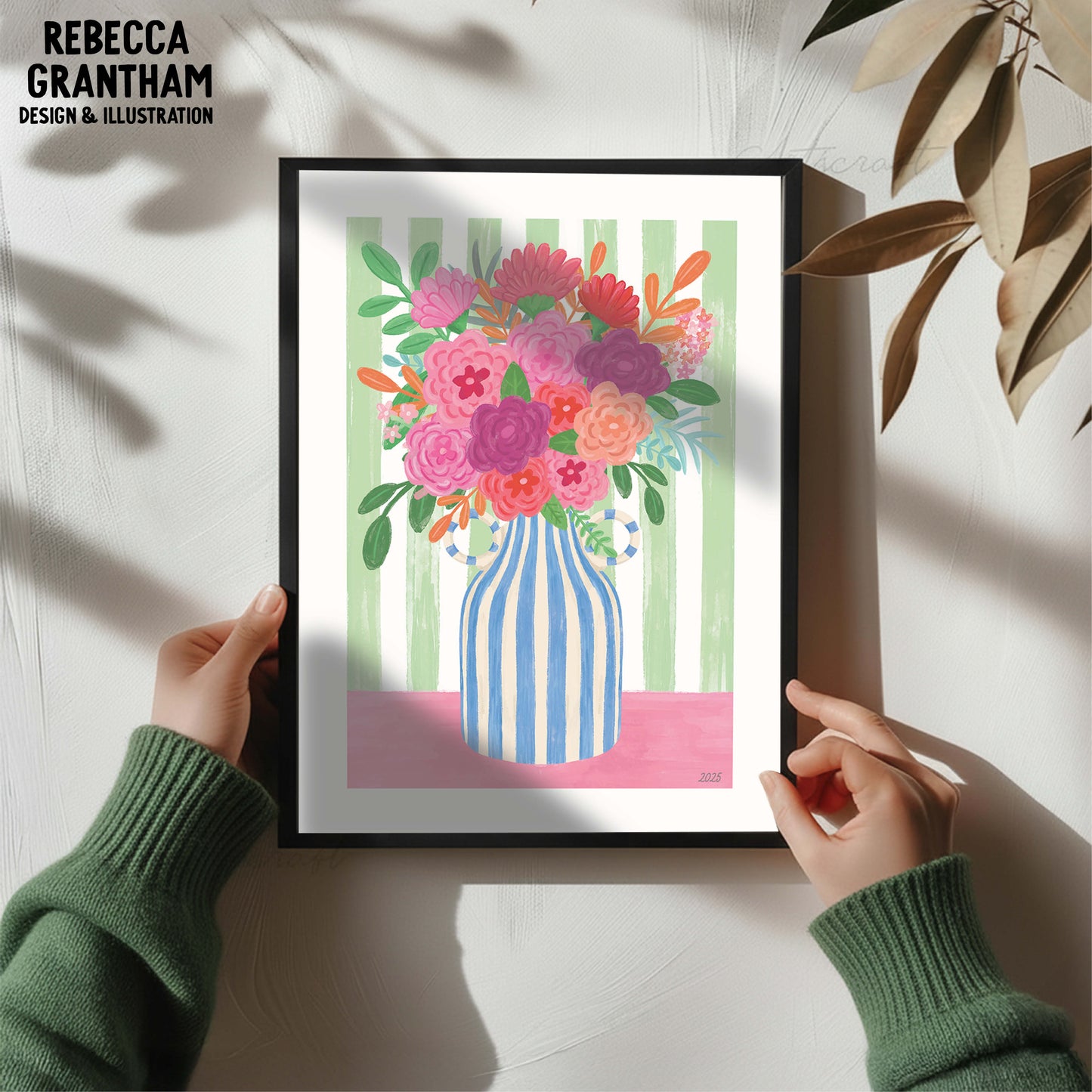 Blue Vase- Flora and Fauna Collection (A4, A5)