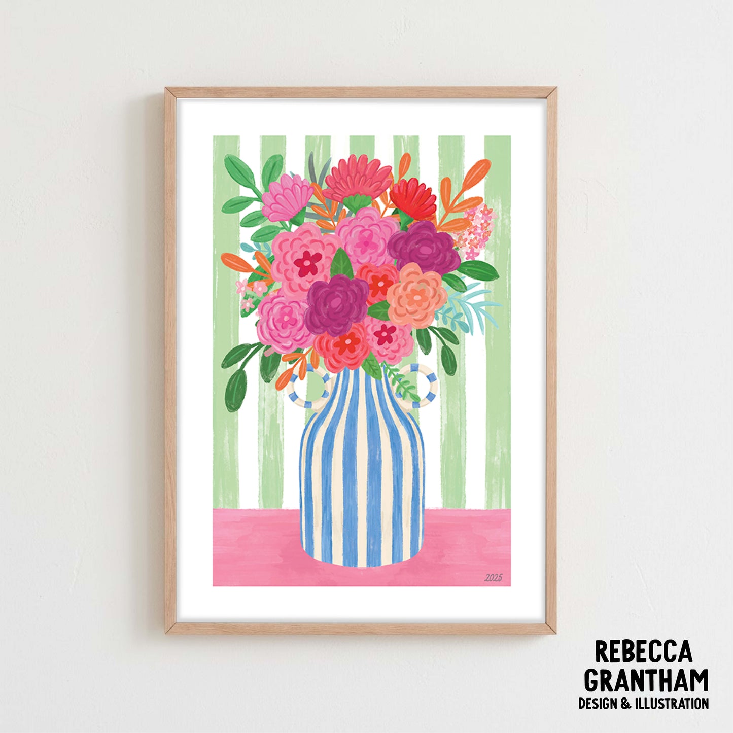 Blue Vase- Flora and Fauna Collection (A4, A5)