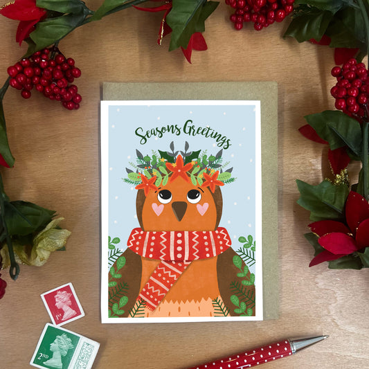 Robin - A6 Greetings Christmas Card