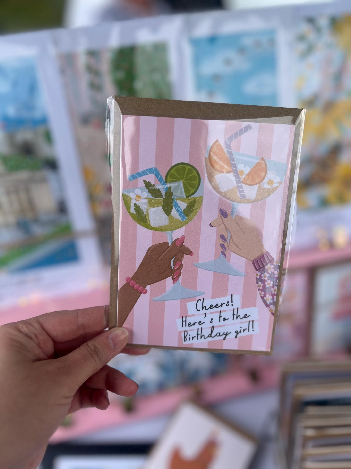 Cheers! A6 Greetings Card