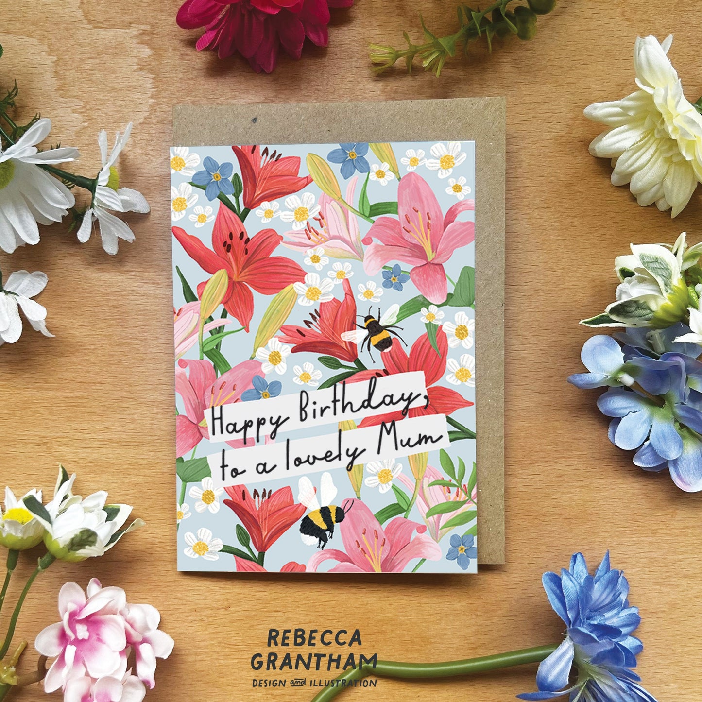 Happy Birthday Mum A6 Greetings Card
